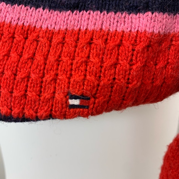 TOMMY HILFIGER crew neck  striped sweater medium - Picture 3 of 6